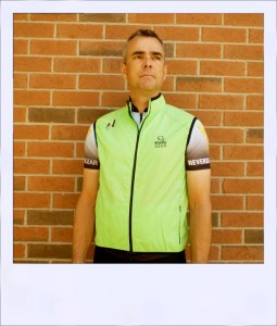 Breeze sleeveless cycle vest - Green male - front