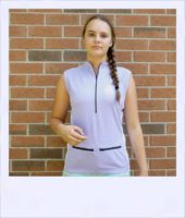 Sassafras sleeveless jersey - Violet - front