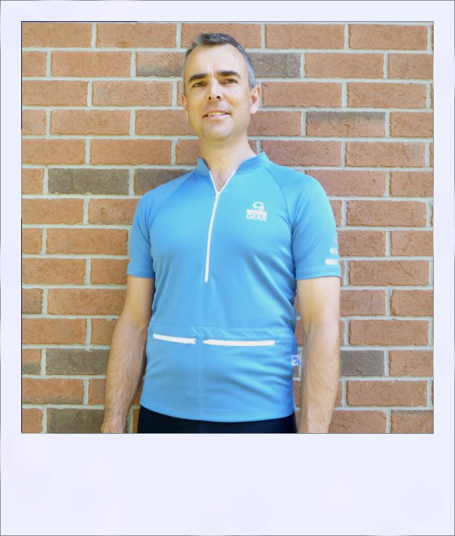 Blue Ash recumbent jersey - front medium