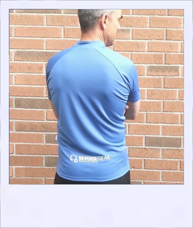 Blue Ash recumbent jersey - rear large