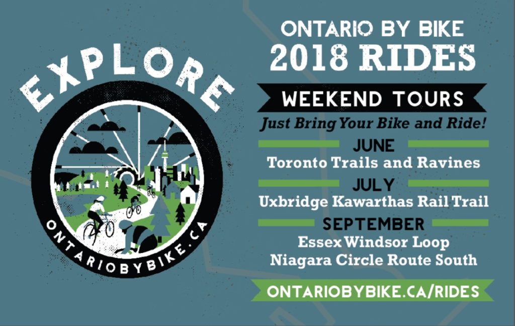 Ontario by bike 2018 - logo